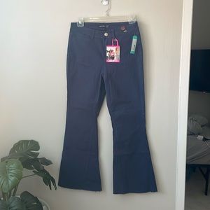 Blanca High Rise Raw Hem Flare Pant